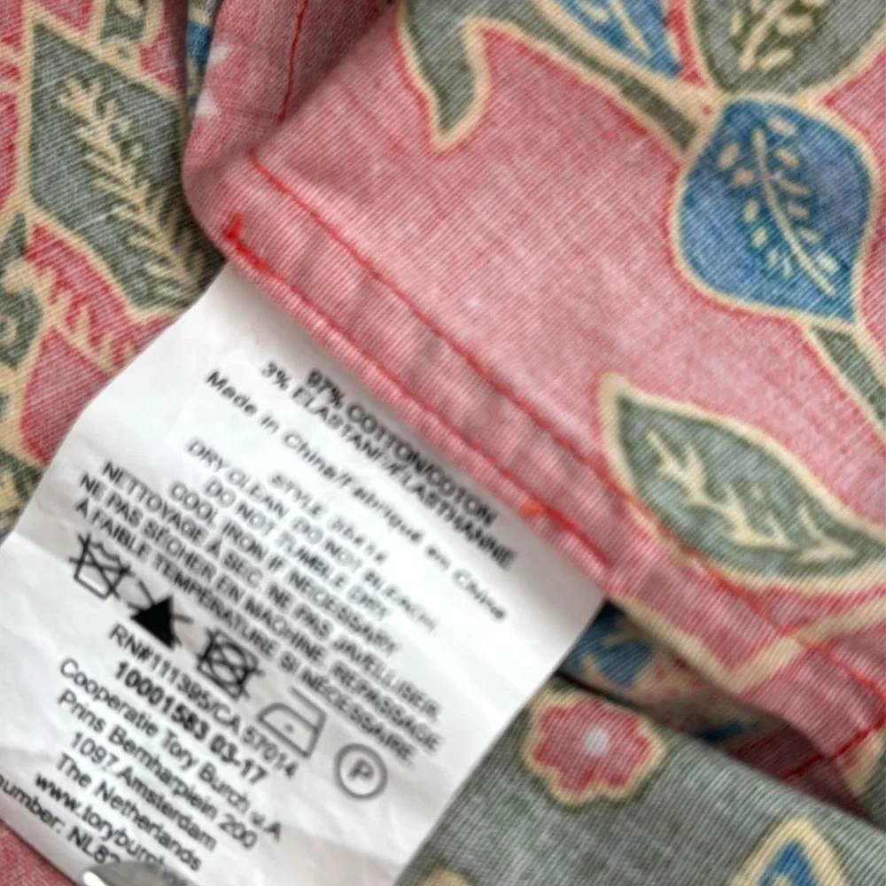 Tory Burch Dayton Samba Batik Flower Cotton Sleeveless Top